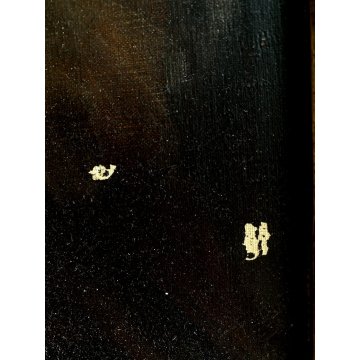 ANTICO QUADRO DIPINTO OLIO R. Lanzi RITRATTO UOMO con BARBA REALISMO '900
