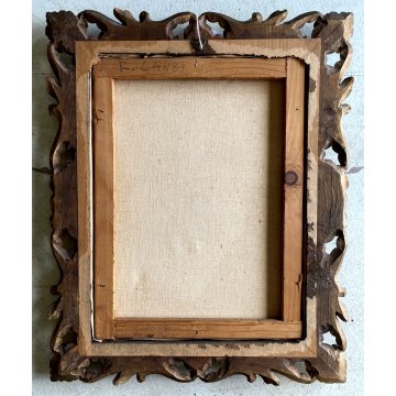 ANTICO QUADRO DIPINTO OLIO R. Lanzi RITRATTO UOMO con BARBA REALISMO '900