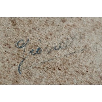 ANTICO QUADRO DIPINTO OLIO TAVOLA PAESAGGIO BOSCHIVO SELVA ALBERI '800/'900