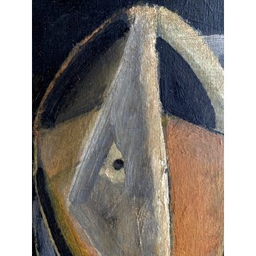 QUADRO DIPINTO OLIO TAVOLA Marasco COMPOSIZIONE ASTRATTA FUTURISMO PRIMO '900