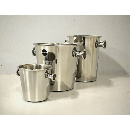 SET 3 CESTELLO GHIACCIO SECCHIELLO CHAMPAGNE ICE BUCKET  Ettore Sottsass Alessi 