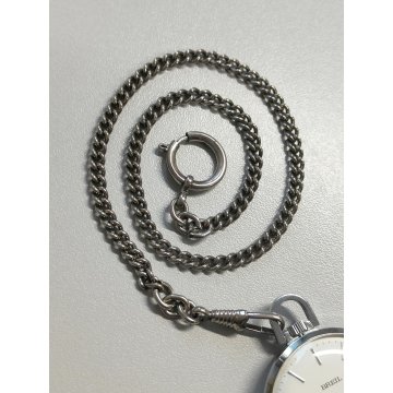 BREIL Antichoc OROLOGIO TASCA + CATENA anni 70 Vintage Pocket Watch COLLEZIONE