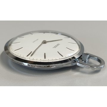 BREIL Antichoc OROLOGIO TASCA + CATENA anni 70 Vintage Pocket Watch COLLEZIONE