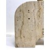 BASE LAMPADA TAVOLO DESIGN F.lli Manneli ELEFANTE SCULTURA MARMO Travertino '70