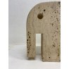 BASE LAMPADA TAVOLO DESIGN F.lli Manneli ELEFANTE SCULTURA MARMO Travertino '70