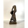 SCULTURA STATUA BRONZO NUDO FEMMINILE FIGURA GIOVANE DONNA 13,5cm/h PRIMO '900