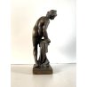 SCULTURA STATUA BRONZO NUDO FEMMINILE FIGURA GIOVANE DONNA 13,5cm/h PRIMO '900