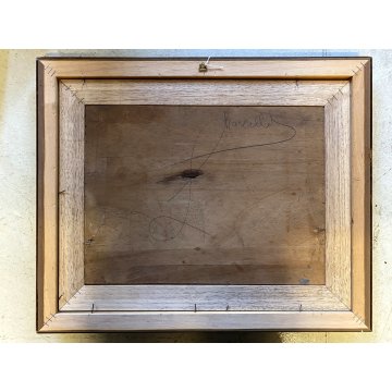 QUADRO DIPINTO OLIO O. Jong FARAGLIONI Capri PAESAGGIO MARINO BARCHE a VELA '900