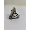 anello CAMMEO conchiglia sardonica argento 925 scolpito a mano a Torre del Greco
