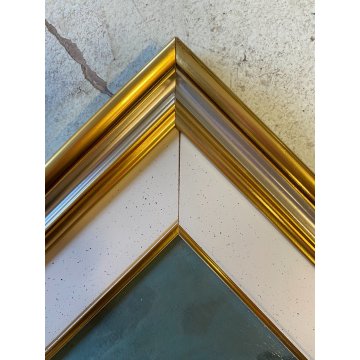 QUADRO DIPINTO OLIO Seassaro PAESAGGIO MARINO NOTTURNO LUNA PIENA PROMONTORIO