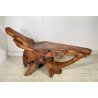 GRANDE CHAISE LONGUE RADICE LEGNO POLTRONA RUSTICA ANNI 60 CEPPO ALBERO 189/300
