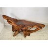 GRANDE CHAISE LONGUE RADICE LEGNO POLTRONA RUSTICA ANNI 60 CEPPO ALBERO 189/300