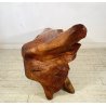 GRANDE CHAISE LONGUE RADICE LEGNO POLTRONA RUSTICA ANNI 60 CEPPO ALBERO 189/300