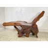 GRANDE CHAISE LONGUE RADICE LEGNO POLTRONA RUSTICA ANNI 60 CEPPO ALBERO 189/300