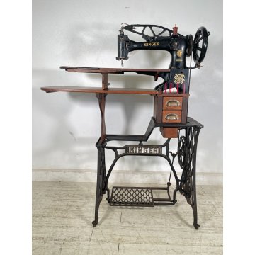 ANTICA MACCHINA DA CUCIRE SINGER CALZOLAIO CUOIO 29k51 EPOCA '900 CUCITO USA