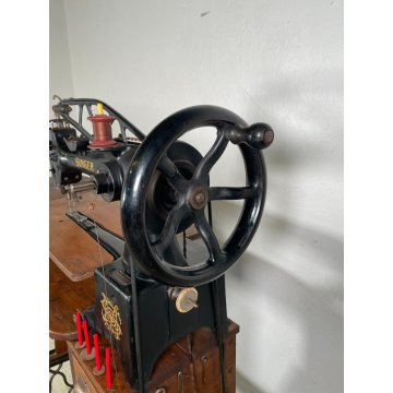 ANTICA MACCHINA DA CUCIRE SINGER CALZOLAIO CUOIO 29k51 EPOCA '900 CUCITO USA