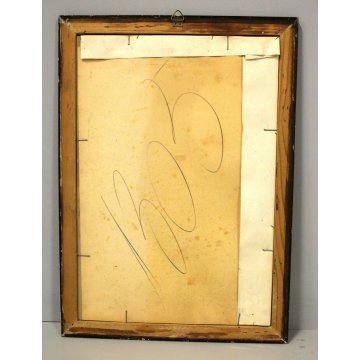 QUADRO EPOCA RITRATTO CHINA su CARTA MILITARE UFFICIALE REGIO ESERCITO WW1 1930