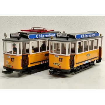 LGB 2035 + 3500 scala G Locomotiva TRAM LEHMANN Trenino Elettrico Vintage BOX