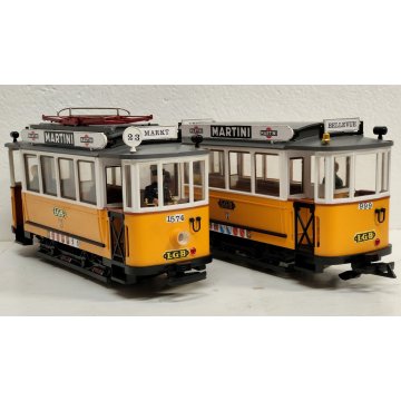 LGB 2035 + 3500 scala G Locomotiva TRAM LEHMANN Trenino Elettrico Vintage BOX
