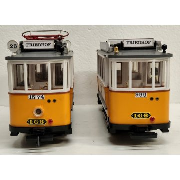 LGB 2035 + 3500 scala G Locomotiva TRAM LEHMANN Trenino Elettrico Vintage BOX