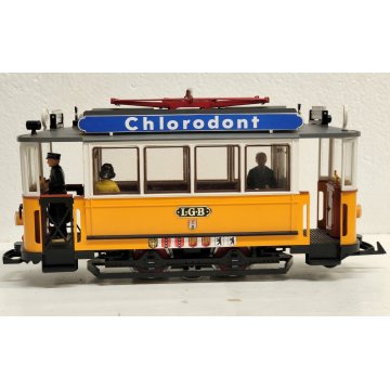 LGB 2035 + 3500 scala G Locomotiva TRAM LEHMANN Trenino Elettrico Vintage BOX