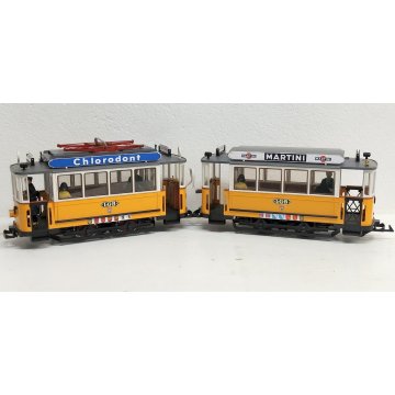 LGB 2035 + 3500 scala G Locomotiva TRAM LEHMANN Trenino Elettrico Vintage BOX