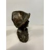 SCULTURA BUSTO BRONZO "scugnizzo" NAPOLI De Martino FANCIULLO 13 cm/h PRIMO '900