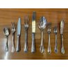 SERVIZIO 12 pers POSATE ARGENTATE Christofle Spatours MIDCENTURY LUXURY CURTLERY