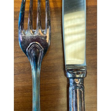 SERVIZIO 12 pers POSATE ARGENTATE Christofle Spatours MIDCENTURY LUXURY CURTLERY