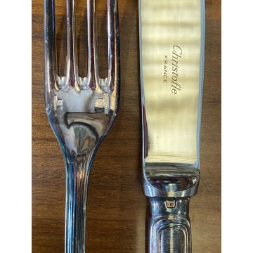 SERVIZIO 12 pers POSATE ARGENTATE Christofle Spatours MIDCENTURY LUXURY CURTLERY