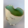 VASO CERAMICA VINTAGE APA Lina Poggi ALBISOLA PESCI ONDE VERDE 14 cm/h '50s
