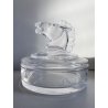 SCATOLA ROTONDA CON COPERCHIO CRISTALLO Sevres CRYSTAL BOX+LID HORSE HEAD ø15 cm