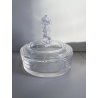 SCATOLA ROTONDA CON COPERCHIO CRISTALLO Sevres CRYSTAL BOX+LID HORSE HEAD ø15 cm