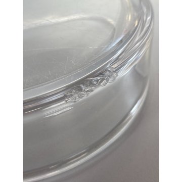 SCATOLA ROTONDA CON COPERCHIO CRISTALLO Sevres CRYSTAL BOX+LID HORSE HEAD ø15 cm