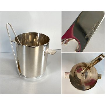 SECCHIELLO GHIACCIO con PINZE DESIGN Lino Sabattini PER Christofle FRANCIA '60s