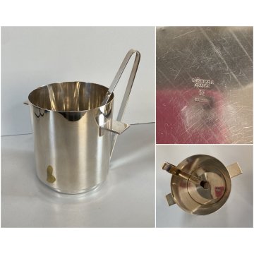 SECCHIELLO GHIACCIO con PINZE DESIGN Lino Sabattini PER Christofle FRANCIA '60s