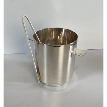 SECCHIELLO GHIACCIO con PINZE DESIGN Lino Sabattini PER Christofle FRANCIA '60s