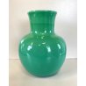 VASO VINTAGE VETRO MURANO VERDE VENEZIANO Venini '84 FIRMATO ø 22x27cm/h