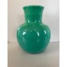 VASO VINTAGE VETRO MURANO VERDE VENEZIANO Venini '84 FIRMATO ø 22x27cm/h