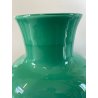 VASO VINTAGE VETRO MURANO VERDE VENEZIANO Venini '84 FIRMATO ø 22x27cm/h