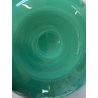 VASO VINTAGE VETRO MURANO VERDE VENEZIANO Venini '84 FIRMATO ø 22x27cm/h