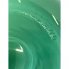 VASO VINTAGE VETRO MURANO VERDE VENEZIANO Venini '84 FIRMATO ø 22x27cm/h