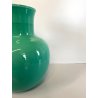VASO VINTAGE VETRO MURANO VERDE VENEZIANO Venini '84 FIRMATO ø 22x27cm/h