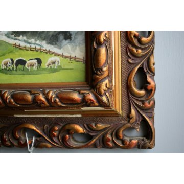 QUADRO ACQUERELLO Nardini Riccardo PAESAGGIO MONTAGNA BERNINA PASCOLO 1941 firma