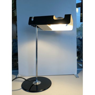 LAMPADA DA TAVOLO 291 SPIDER NERO DESIGN Joe Colombo Oluce 40cm/h FUNZIONA '60s