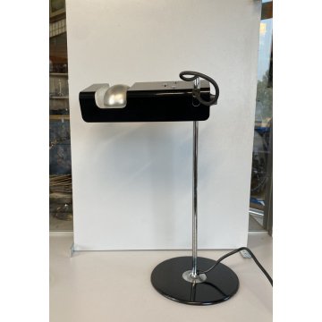 LAMPADA DA TAVOLO 291 SPIDER NERO DESIGN Joe Colombo Oluce 40cm/h FUNZIONA '60s