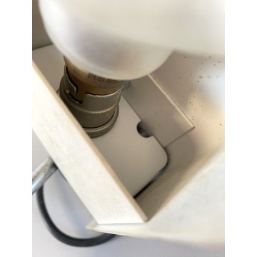 LAMPADA DA TAVOLO 291 SPIDER NERO DESIGN Joe Colombo Oluce 40cm/h FUNZIONA '60s