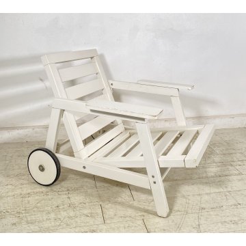 POLTRONA Carlo Hauner Fratelli Reguitti ANNI 60 DESIGN LEGNO SEDIA ARMCHAIR