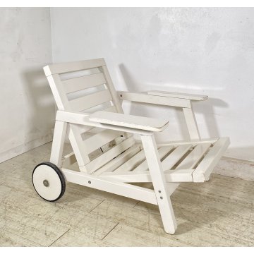 POLTRONA Carlo Hauner Fratelli Reguitti ANNI 60 DESIGN LEGNO SEDIA ARMCHAIR