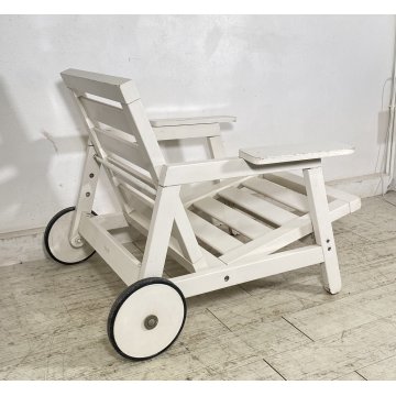 POLTRONA Carlo Hauner Fratelli Reguitti ANNI 60 DESIGN LEGNO SEDIA ARMCHAIR